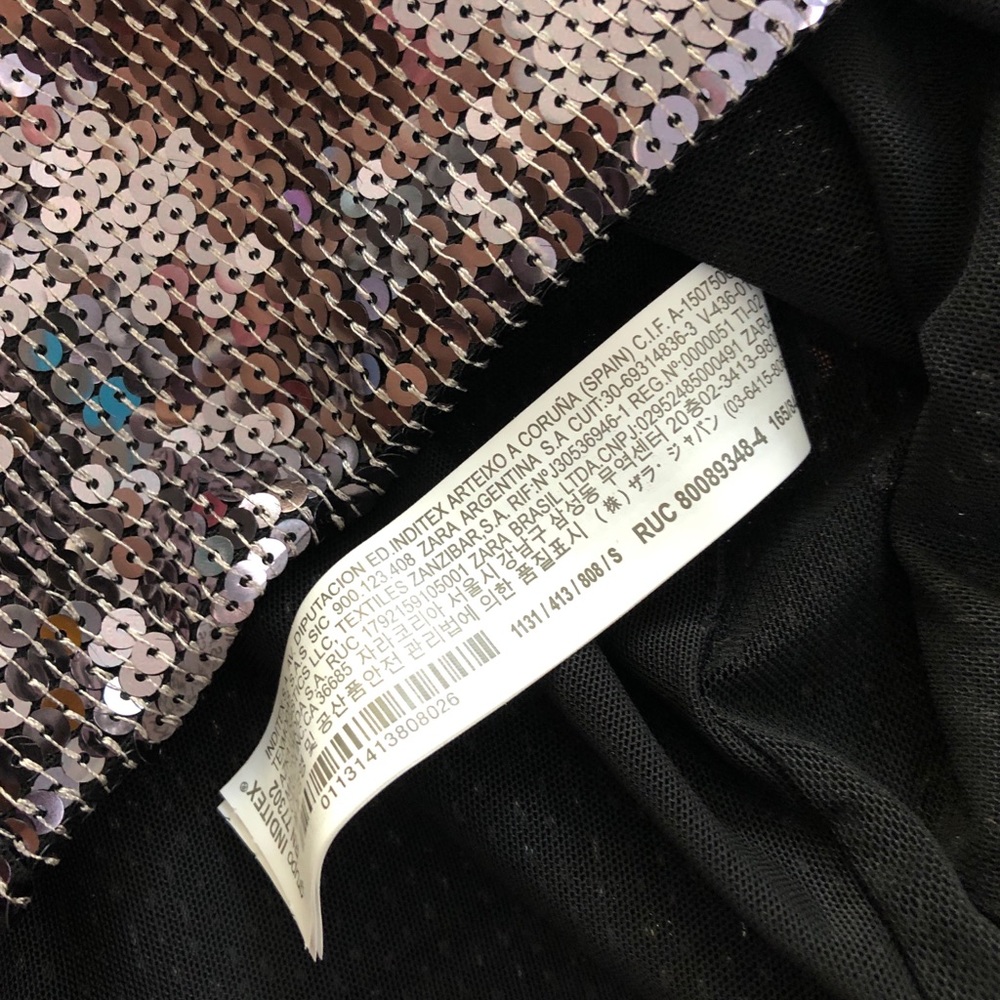 NWT ZARA Gorgeous Sequin Mini Dress - Picture 9 of 9
